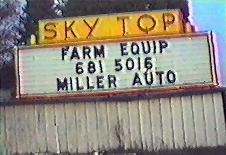 Sky Top Drive-In Theatre - Marquee From Darryl Burgess (newer photo)